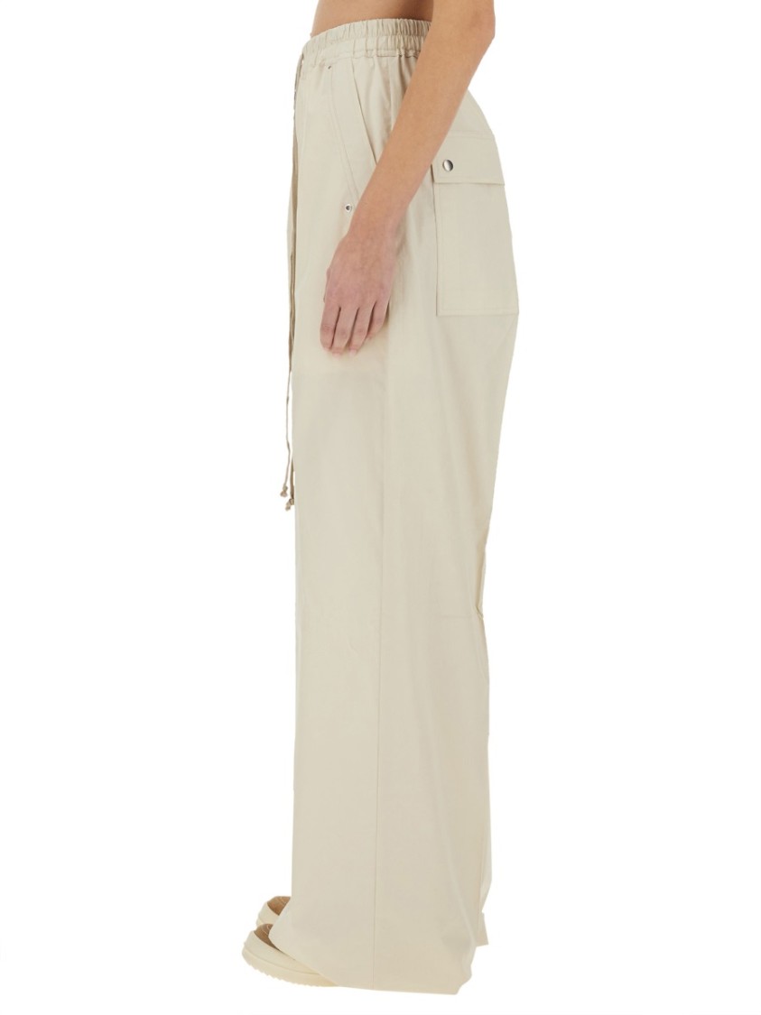 Rick Owens Wide Leg Pants Neutraal