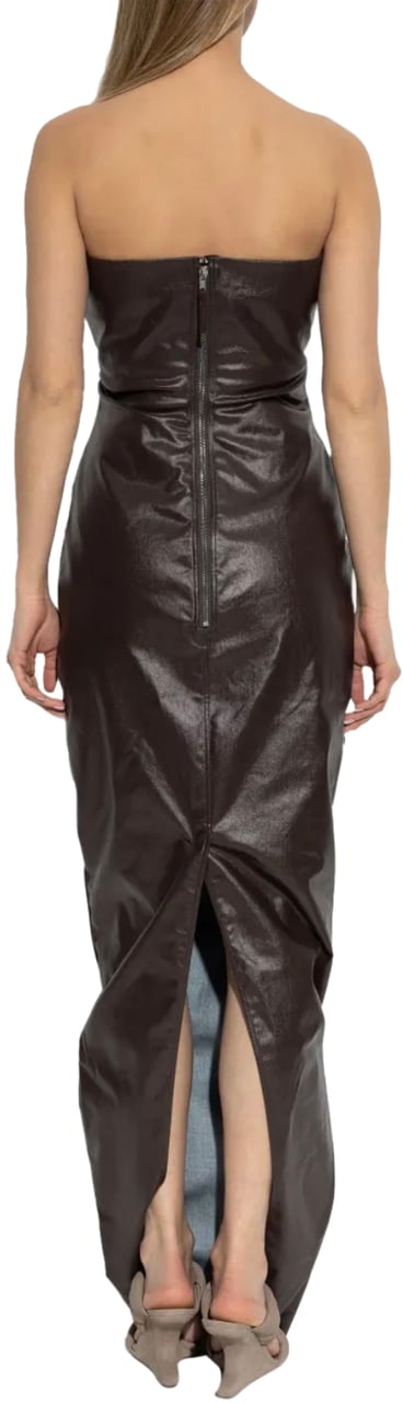 Rick Owens Denim Prong Gown Mahogany Bruin
