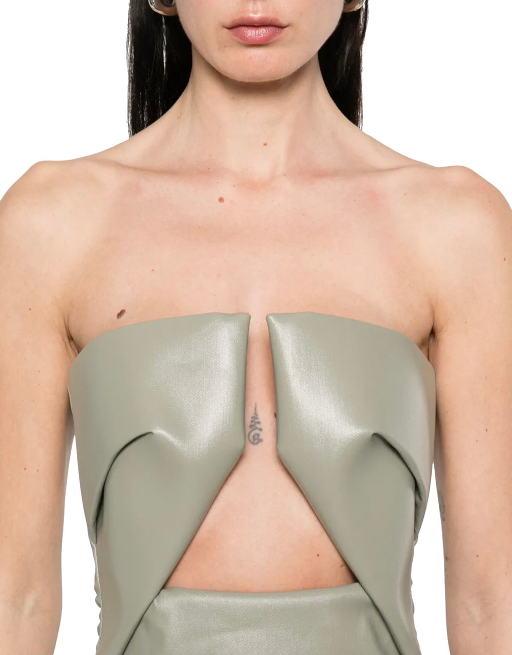 Rick Owens Denim Prong Gown Celadon Groen