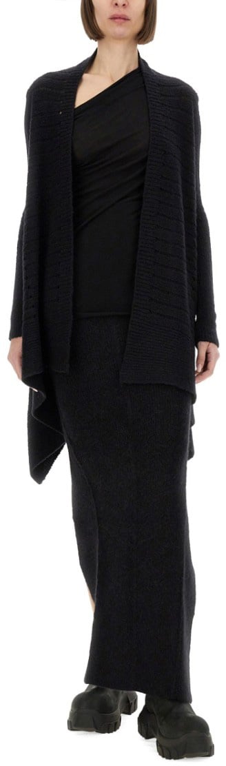 Rick Owens Knitted Cardigan Zwart