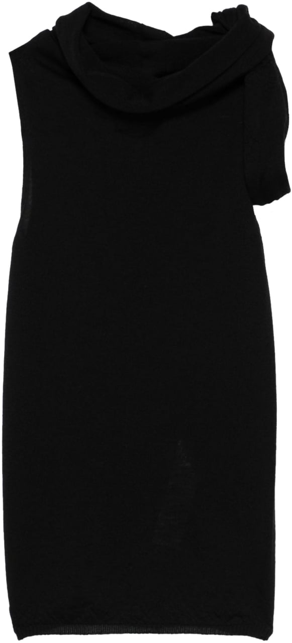 Rick Owens Twist Top Black Zwart
