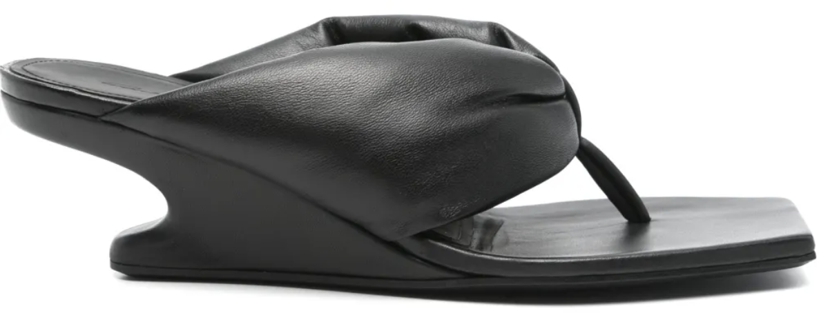 Rick Owens Thong Cantilever 45 Black Zwart