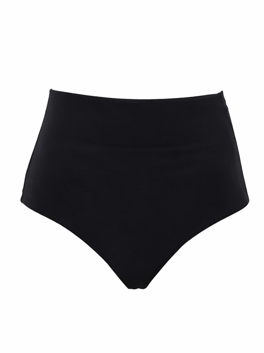 Rick Owens Dirt Brief High-Waisted Minimalist Bikini Briefs Zwart