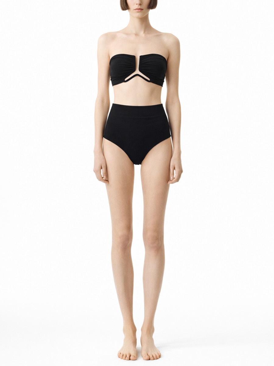 Rick Owens Dirt Brief High-Waisted Minimalist Bikini Briefs Zwart