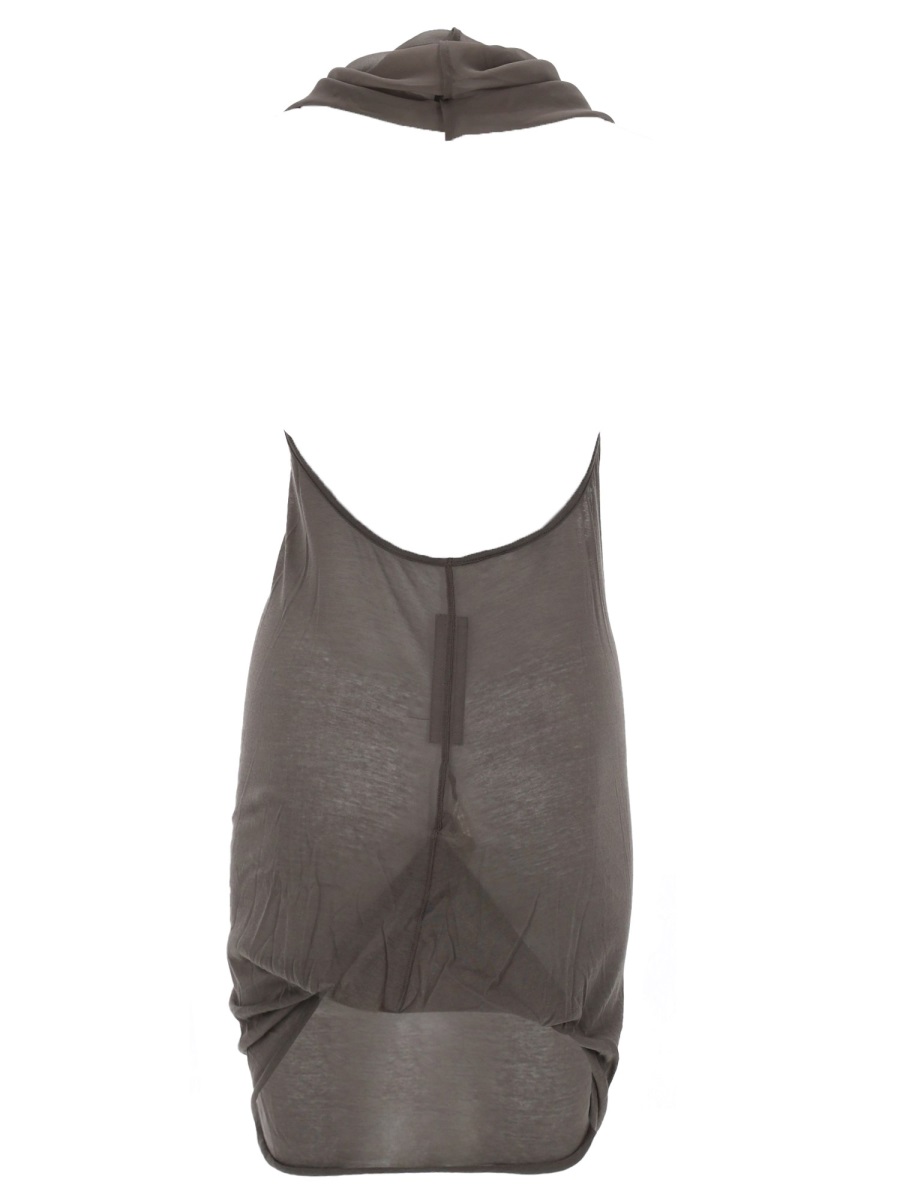 Rick Owens Sunburn Halter Cowl Top Grijs