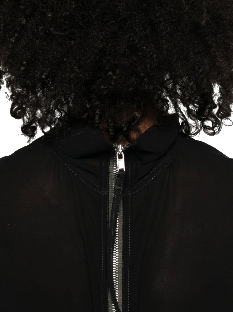 Rick Owens Top Sl Tabard Black Zwart