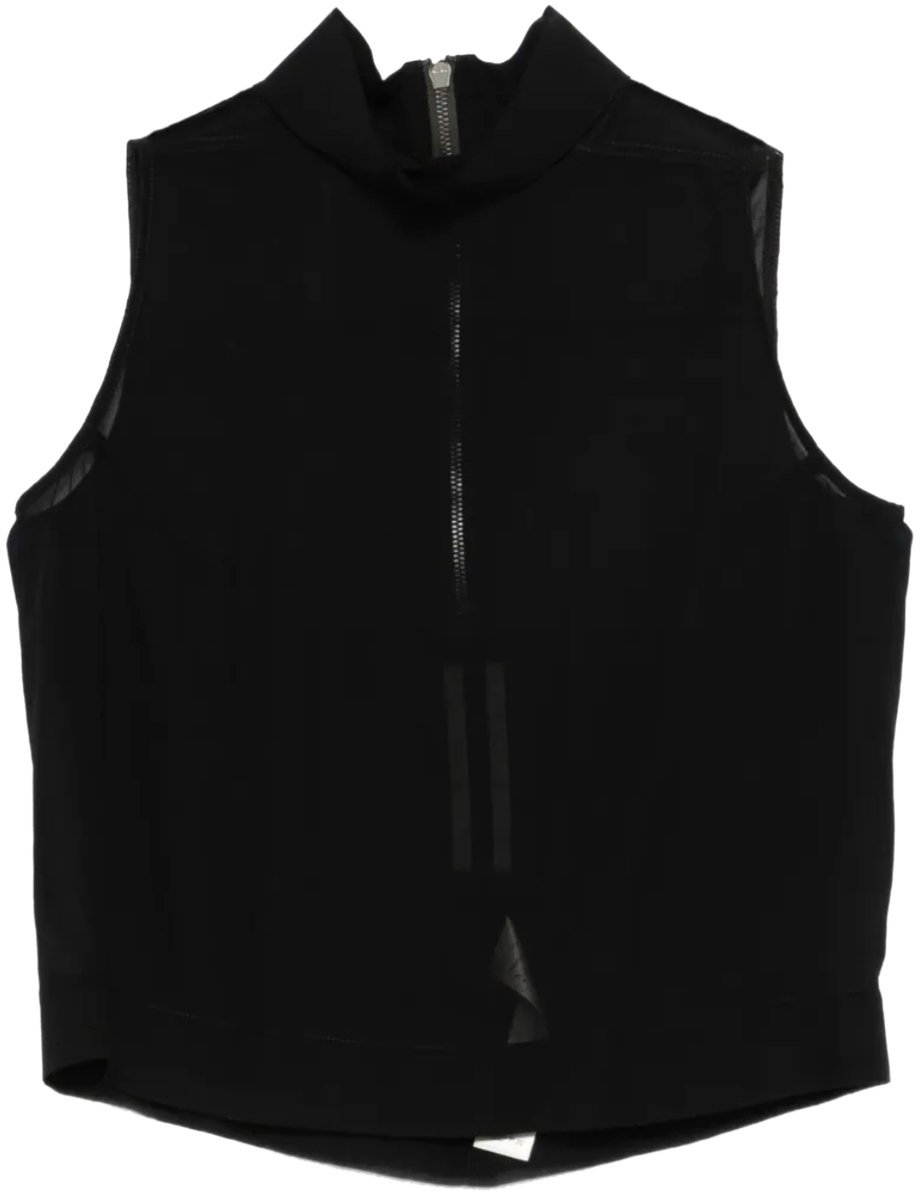 Rick Owens Top Sl Tabard Black Zwart