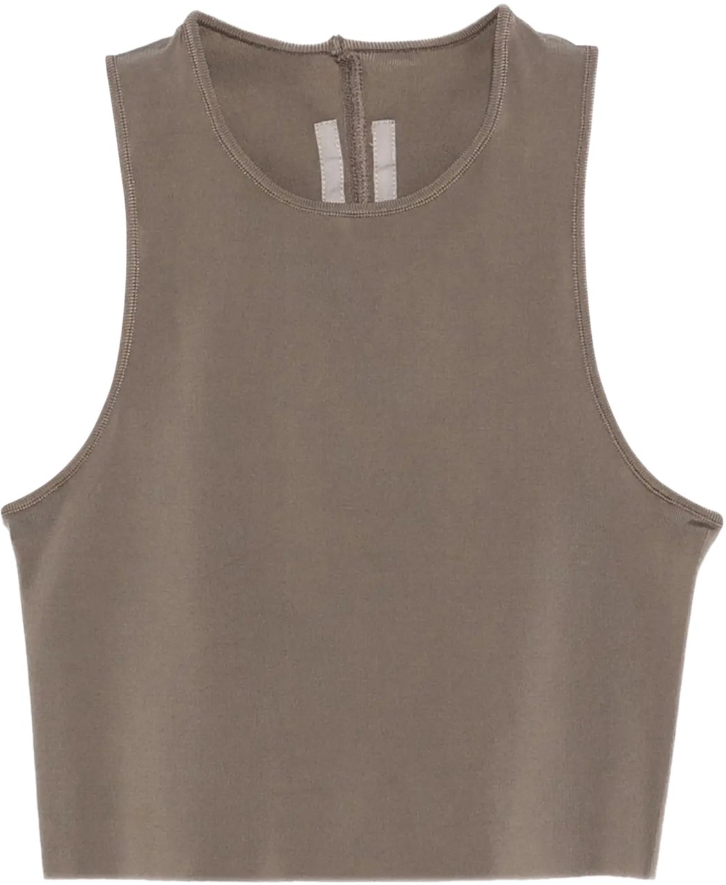 Rick Owens Top Cropped Tank Dust Bruin