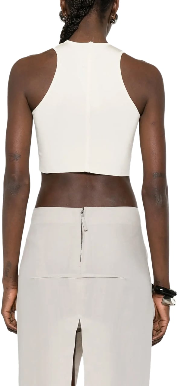 Rick Owens Top Cropped Tank Butter Divers