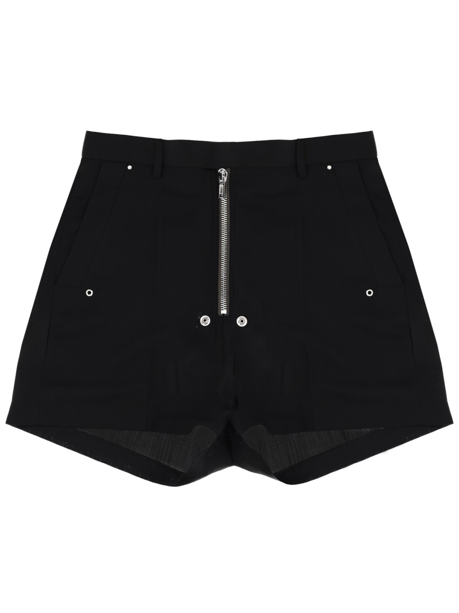 Rick Owens Tailored Structured Shorts Zwart