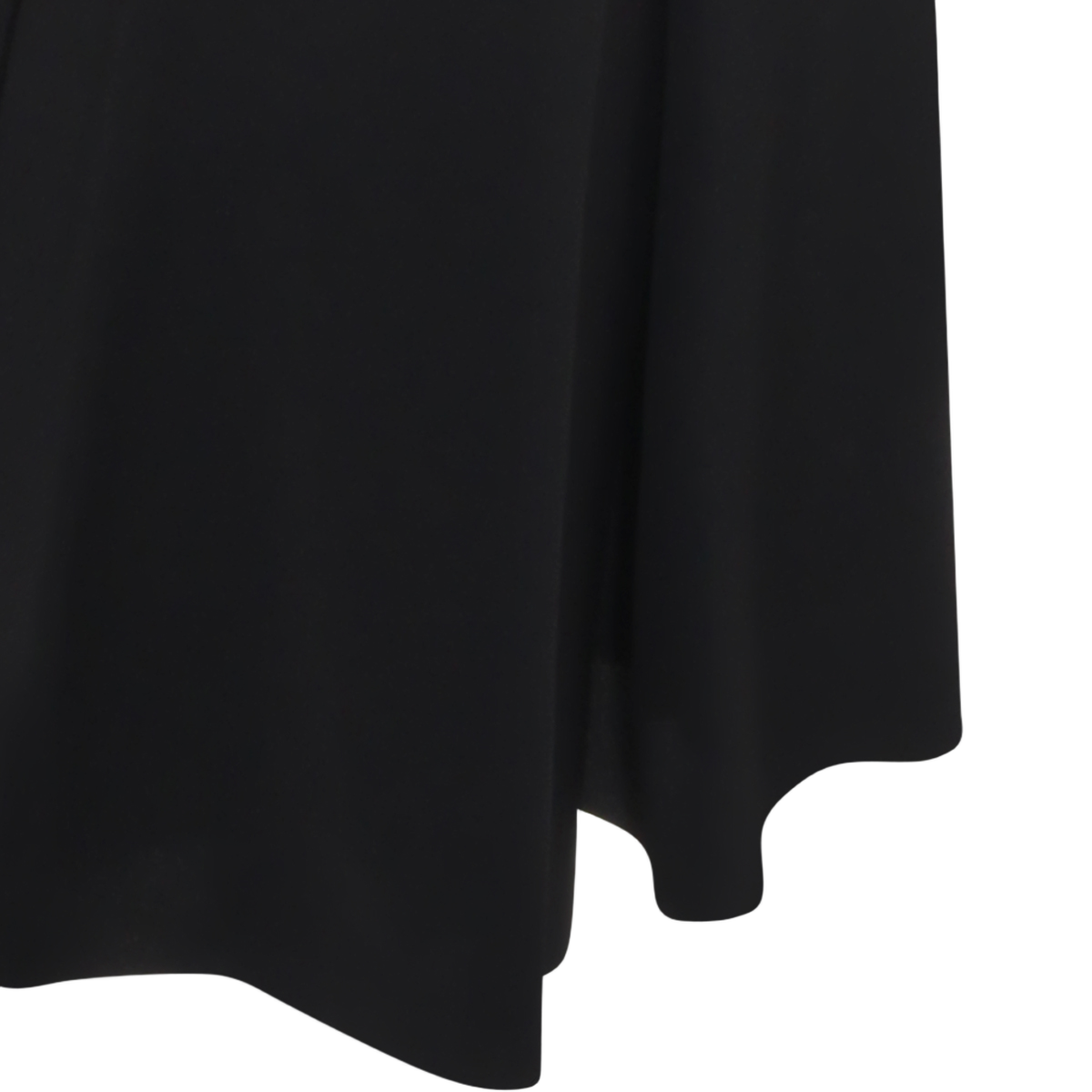 Rick Owens High-Waisted Asymmetrical Black Midi Skirt Zwart