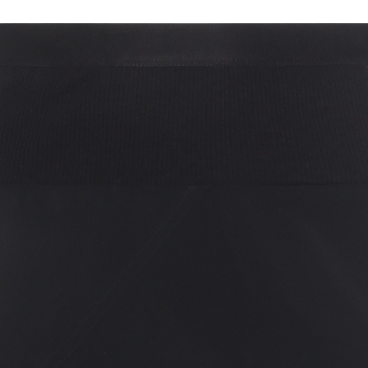 Rick Owens High-Waisted Asymmetrical Black Midi Skirt Zwart