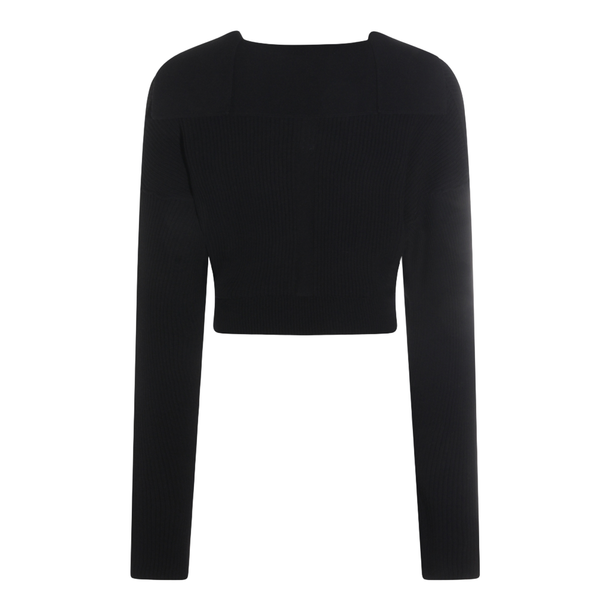 Rick Owens Relaxed Fit High Neck Black Sweater Zwart