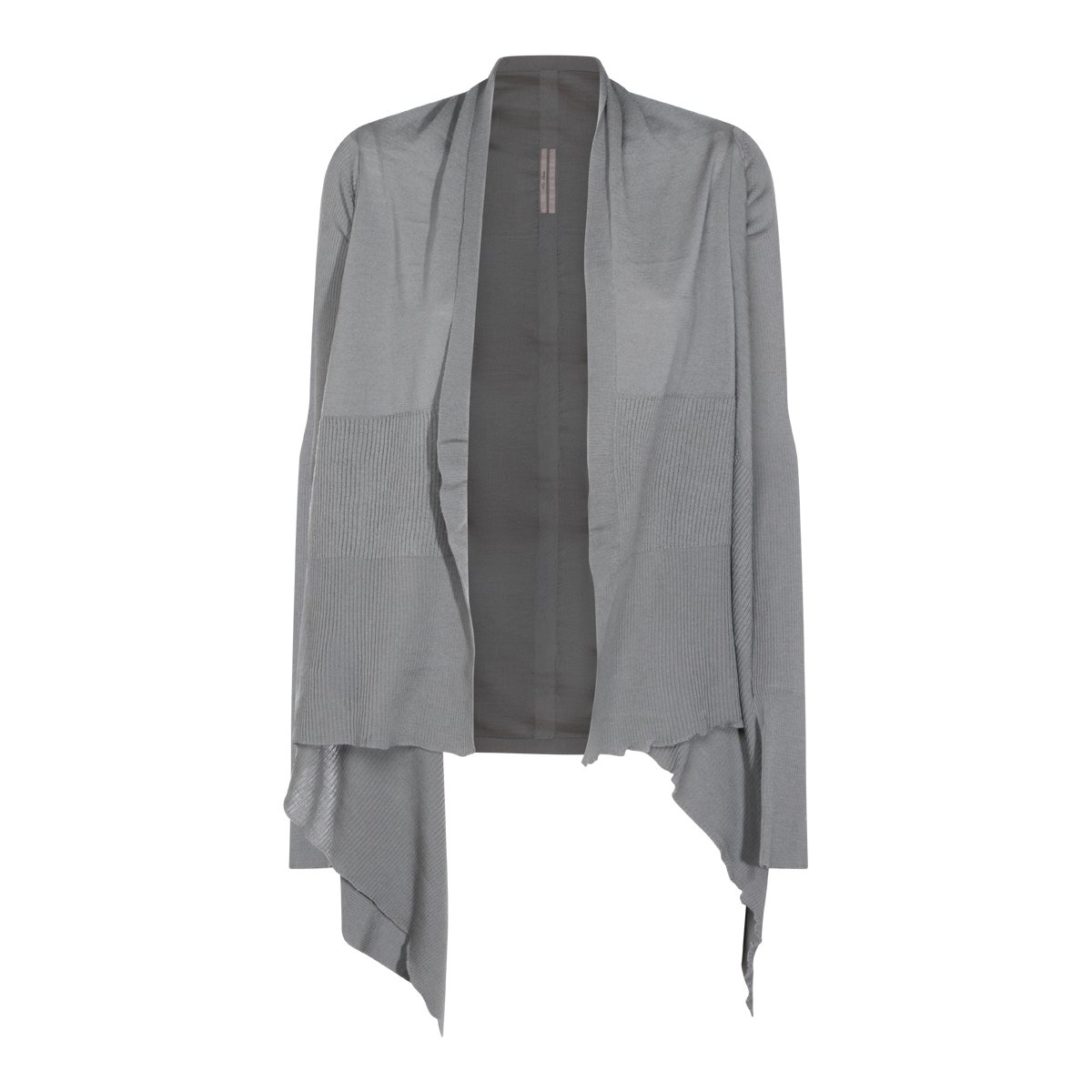 Rick Owens Euca Virgin Wool Cardigan Grijs