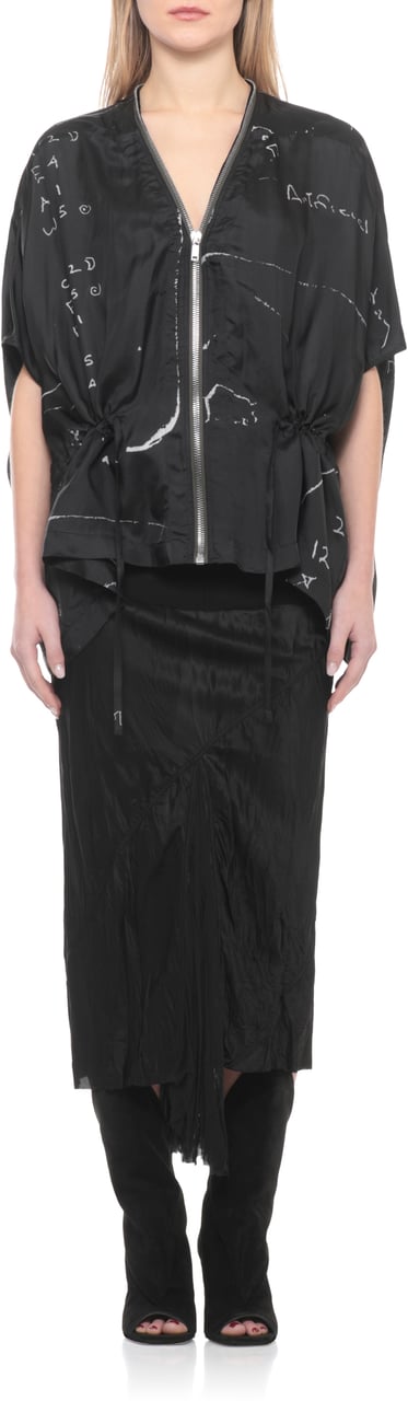 Rick Owens Coats Black Zwart