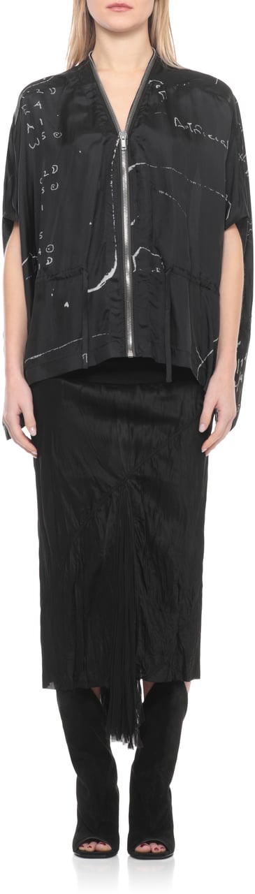 Rick Owens Coats Black Zwart