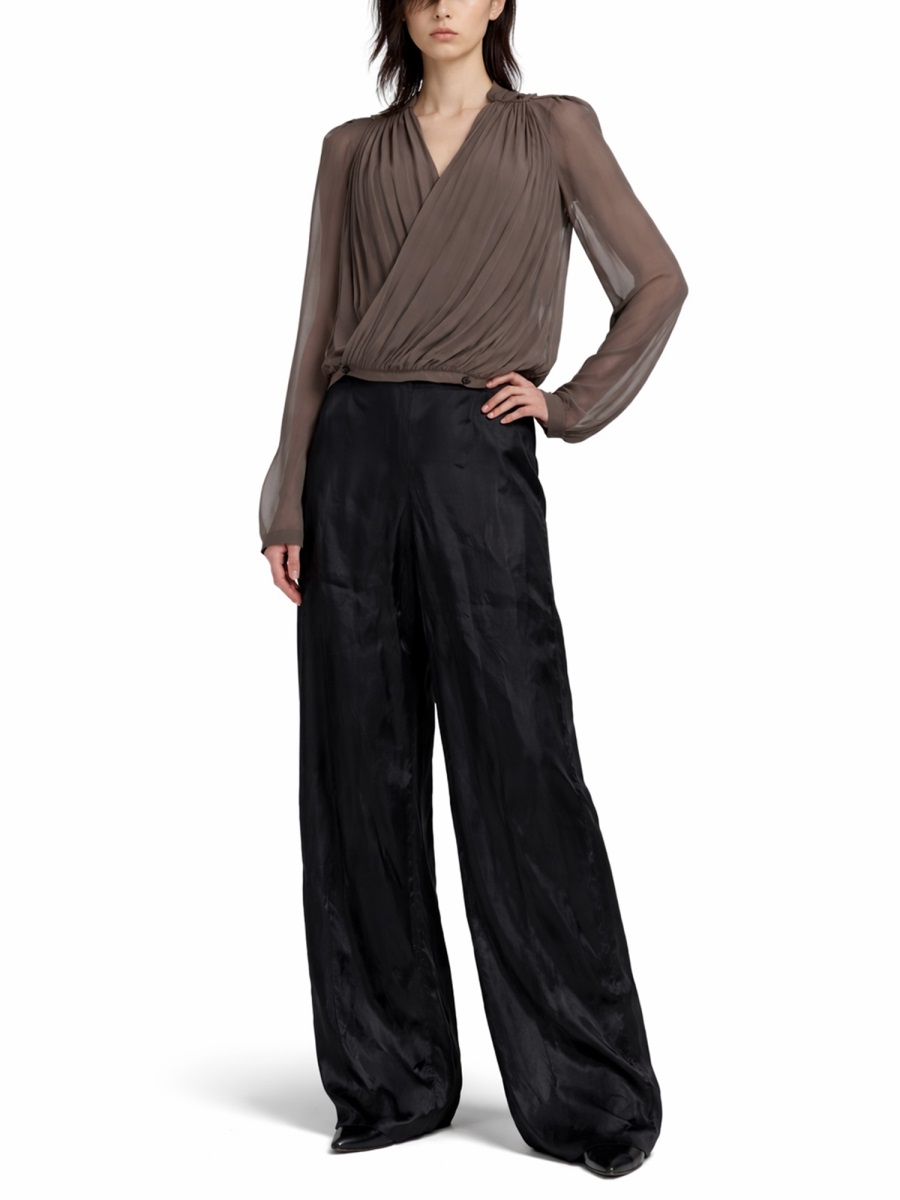 Rick Owens Neutrals Mary Draped Sheer Sleeves Jacket Grijs