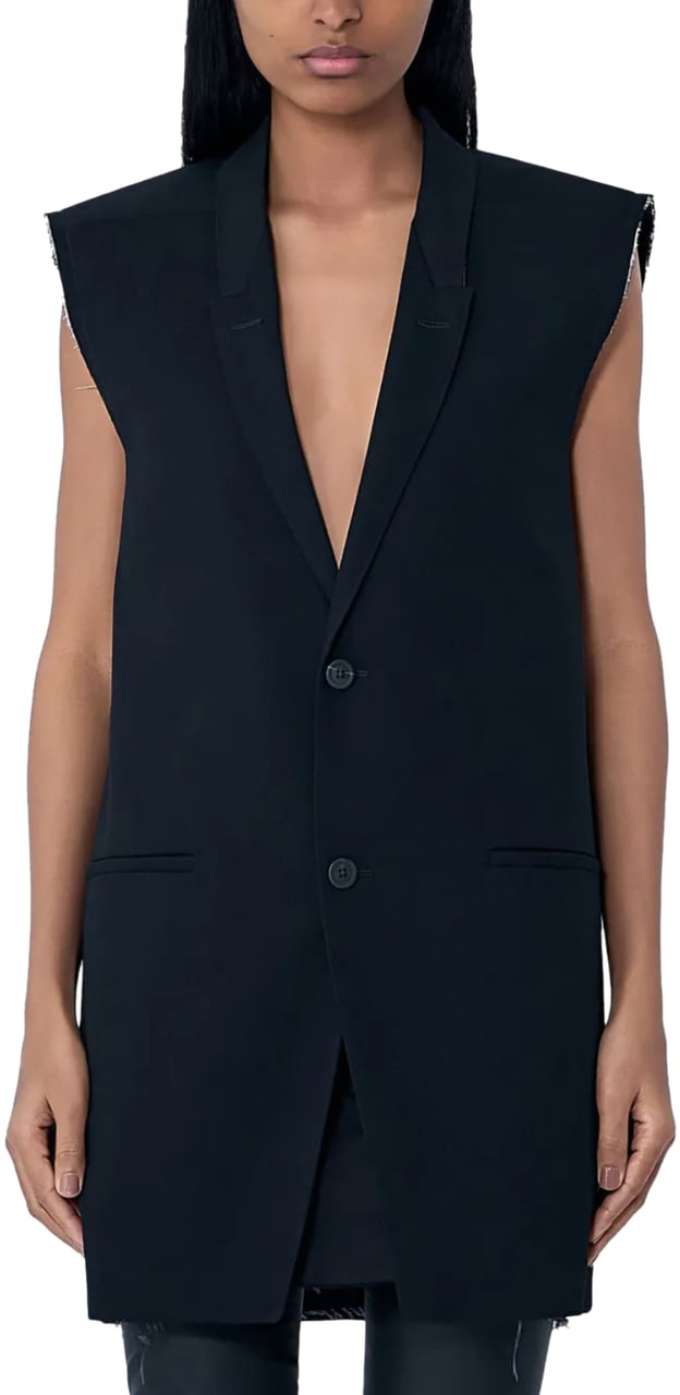 Rick Owens Sl Concordian Jkt Black Zwart