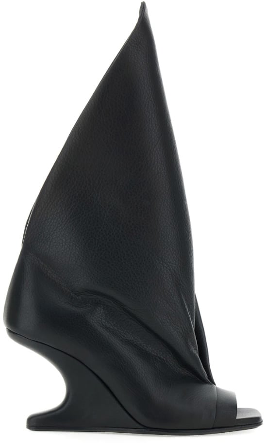 Rick Owens Cantilever 8 Strutter Sandal Black Zwart