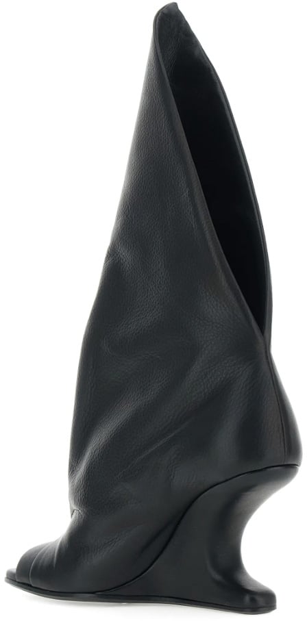 Rick Owens Cantilever 8 Strutter Sandal Black Zwart