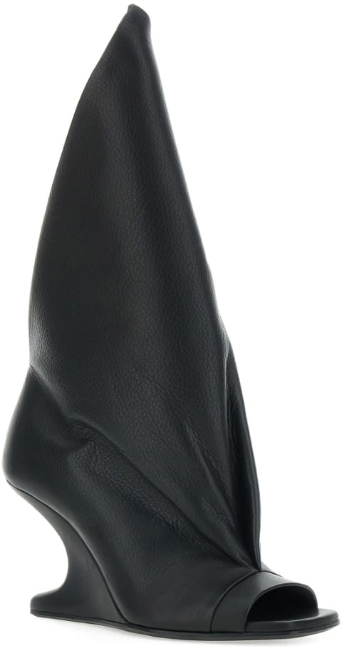 Rick Owens Cantilever 8 Strutter Sandal Black Zwart