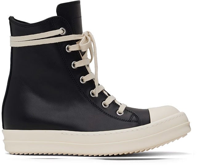 Rick Owens SNEAKS BLACK/MILK/MILK Zwart