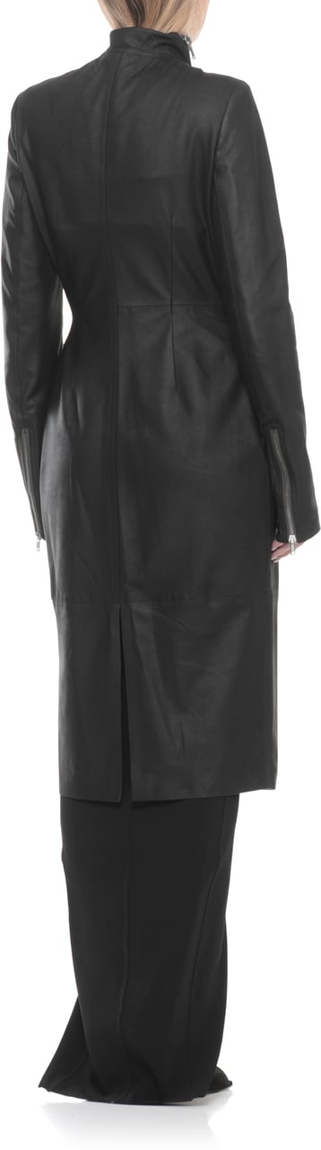 Rick Owens Coats Black Zwart