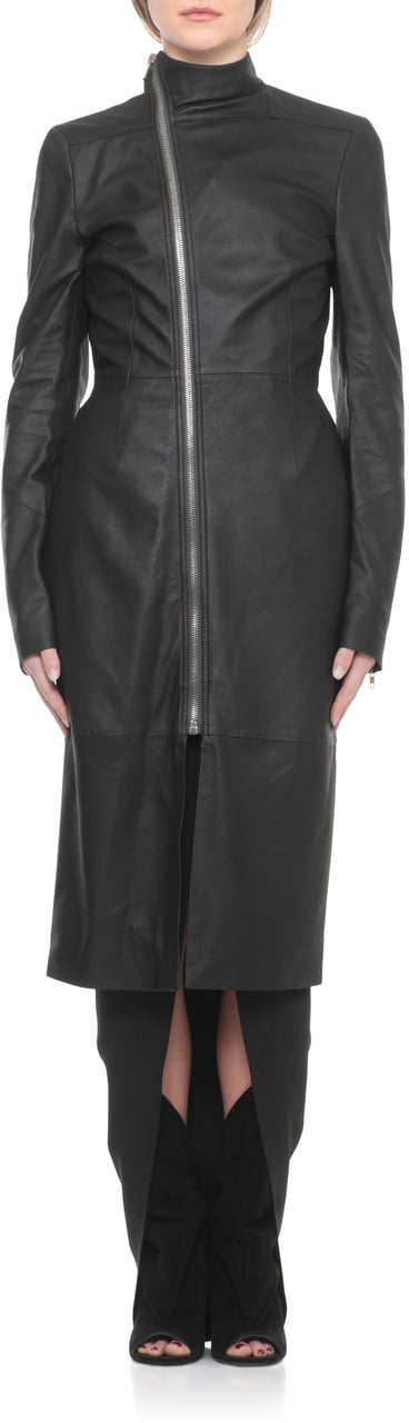 Rick Owens Coats Black Zwart