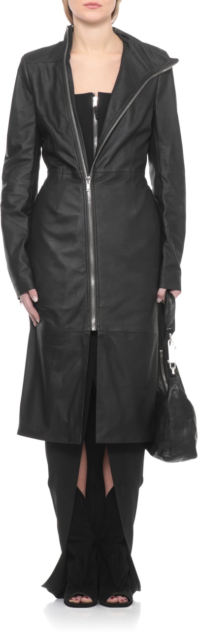 Rick Owens Coats Black Zwart