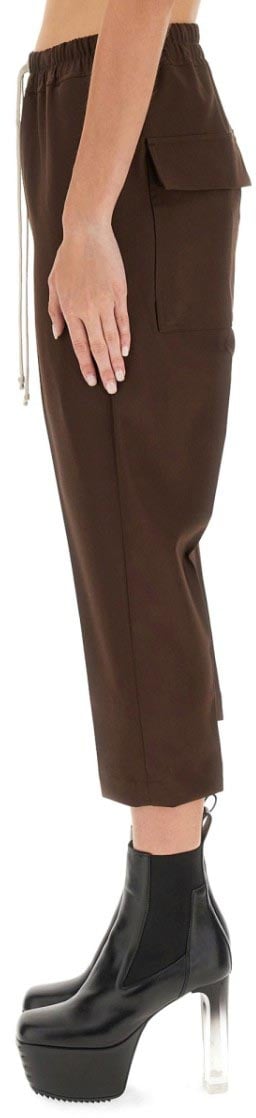 Rick Owens Drawstring Astaires Cropped Pants Bruin