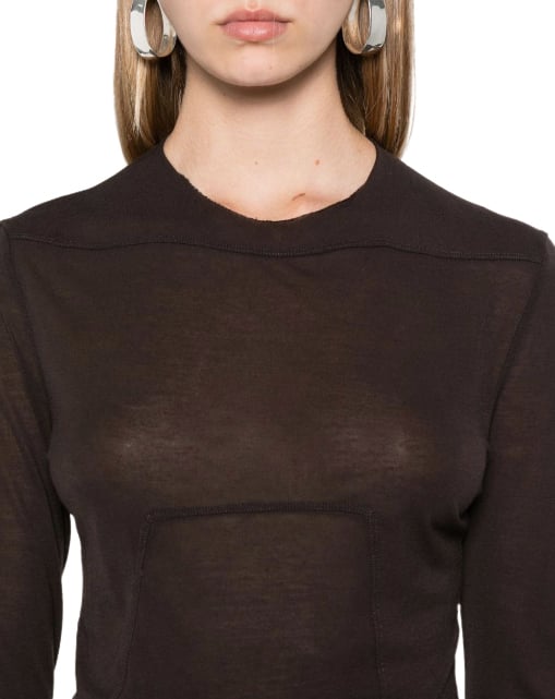 Rick Owens Edfu Top Dark Dust Bruin