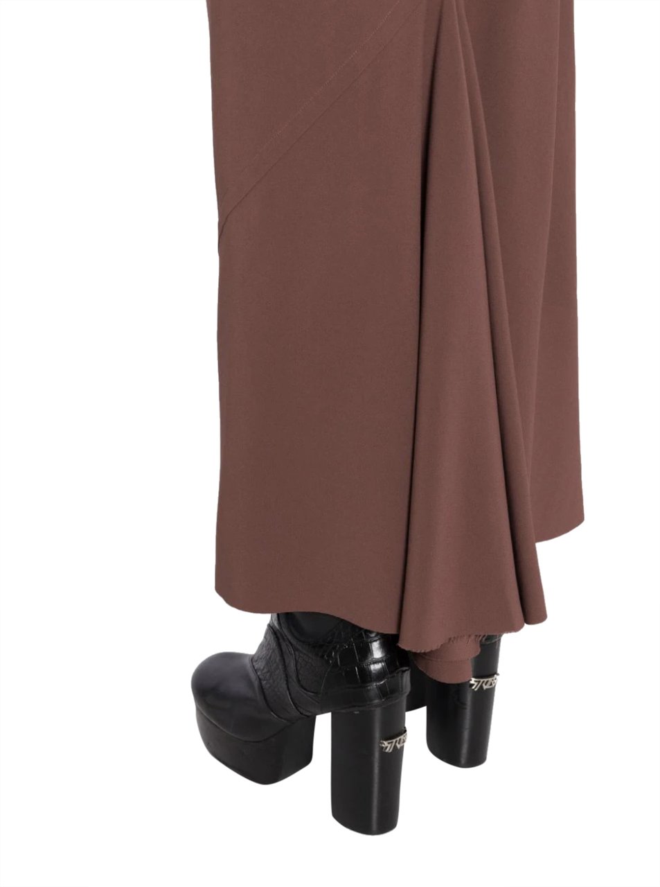 Rick Owens Calf Bias Skirt Throat Rood
