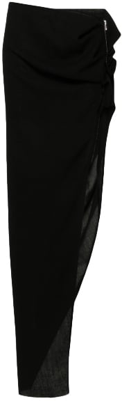 Rick Owens Gonna Edfu Skirt Black Zwart