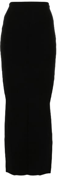 Rick Owens Gonna In Maglia Pillar Skirt Black Zwart