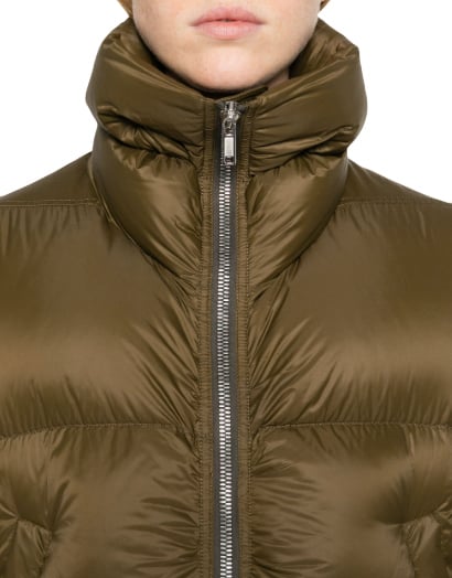Rick Owens Giacca Piumino Turtle Jacket Bean Groen