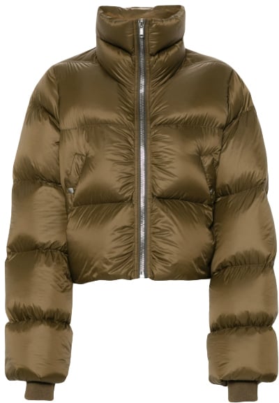 Rick Owens Giacca Piumino Turtle Jacket Bean Groen