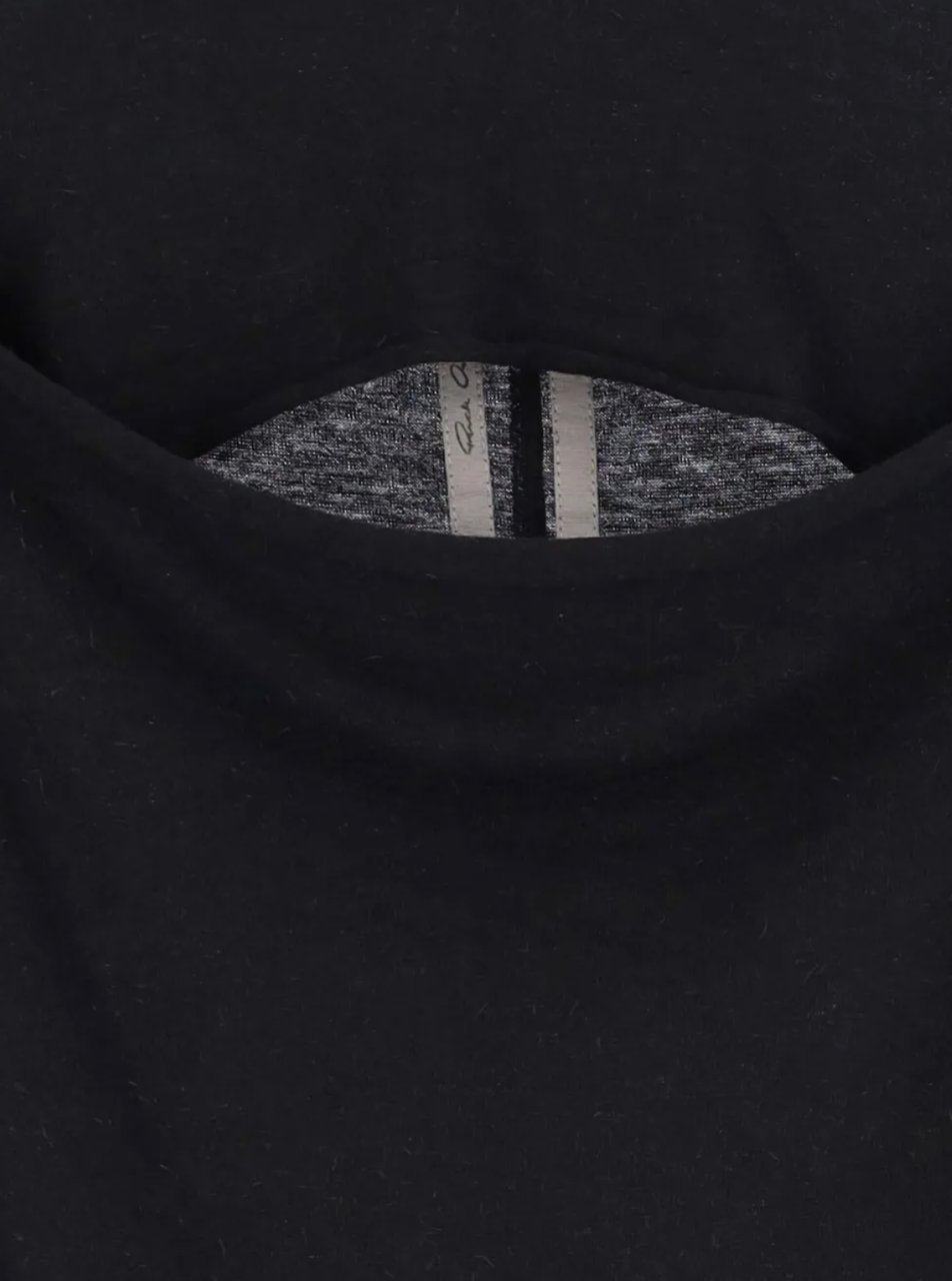 Rick Owens Slashed Level Ls T Black Zwart