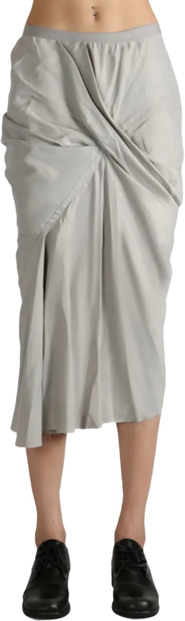 Rick Owens Seb Skirt Pearl Grijs