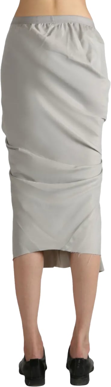 Rick Owens Seb Skirt Pearl Grijs