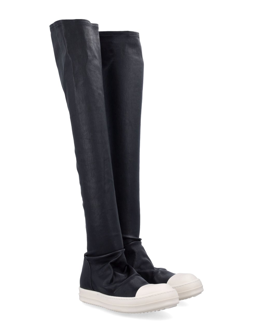 Rick Owens High Stocking Avant Garde Stocking Sneakers Zwart