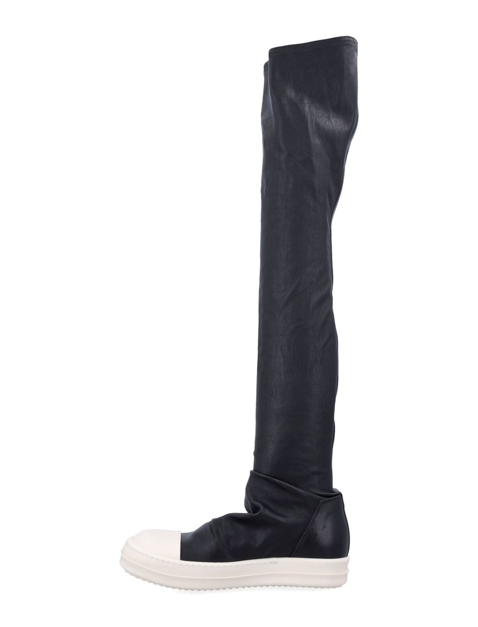 Rick Owens High Stocking Avant Garde Stocking Sneakers Zwart