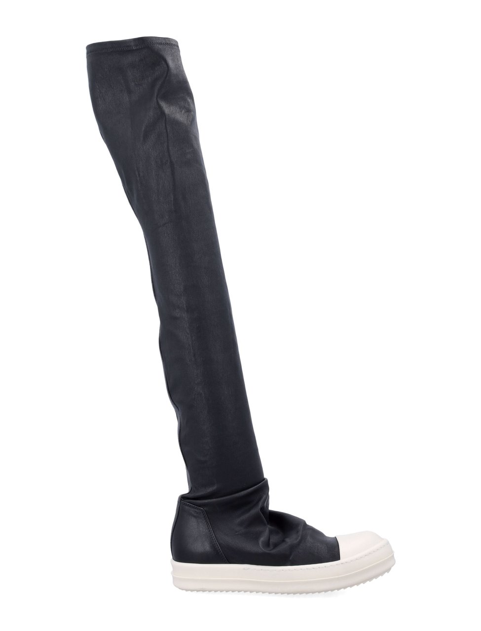 Rick Owens High Stocking Avant Garde Stocking Sneakers Zwart