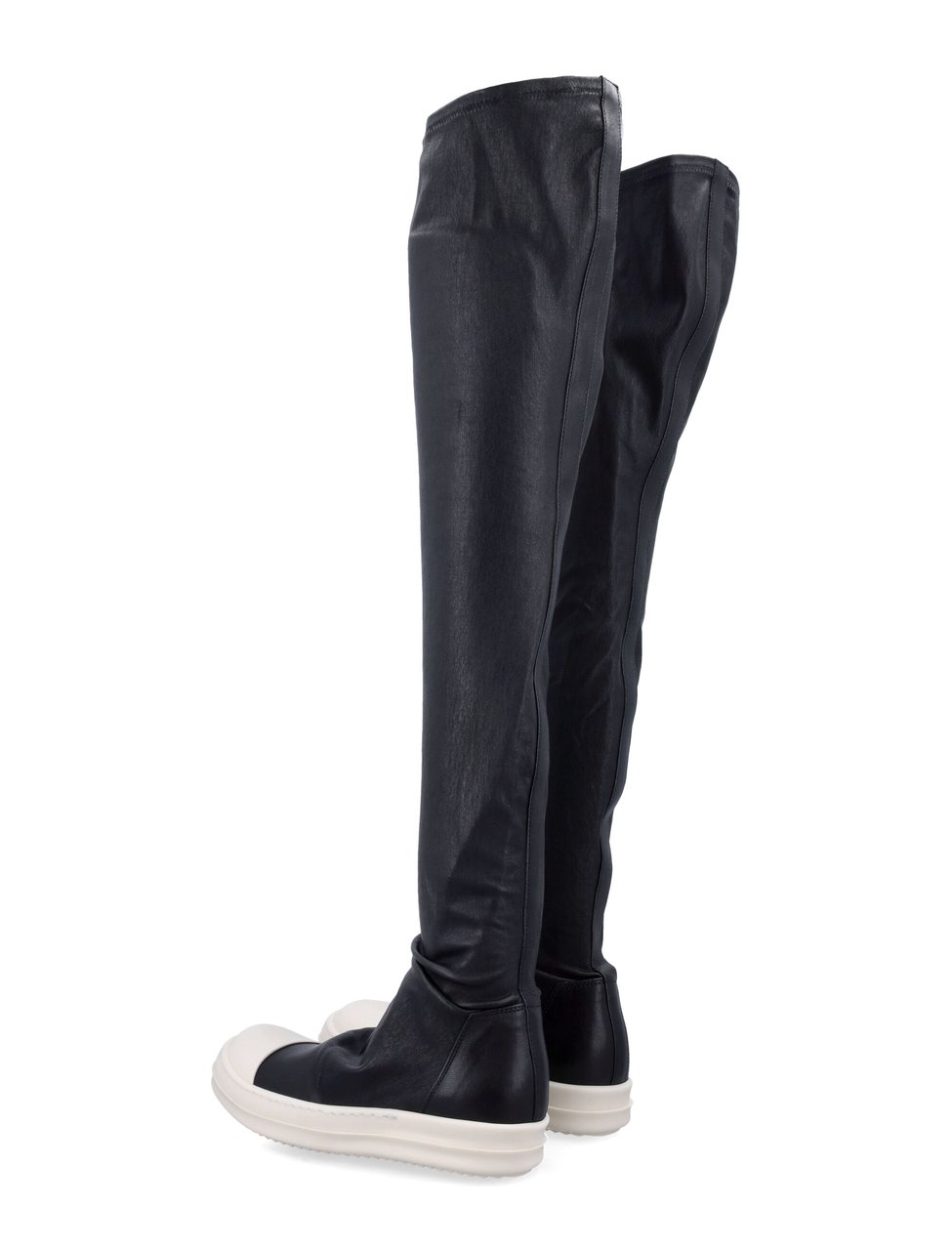 Rick Owens High Stocking Avant Garde Stocking Sneakers Zwart