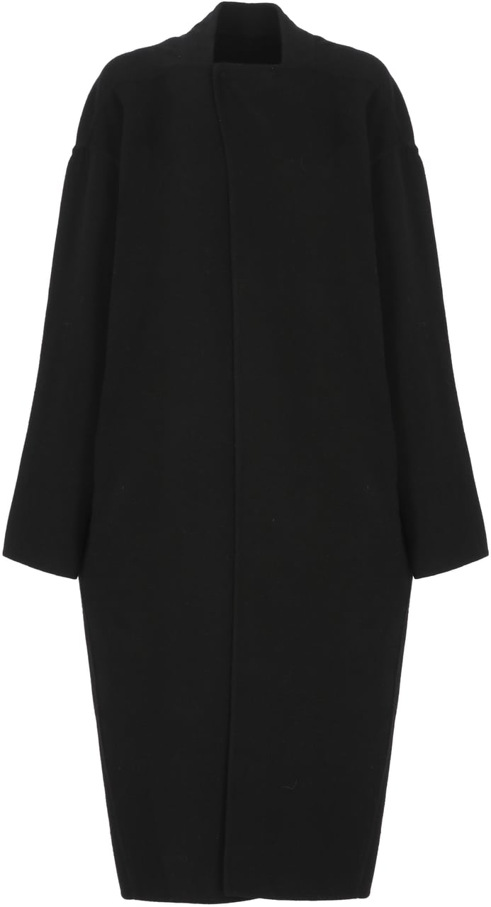Rick Owens Coats Black Zwart