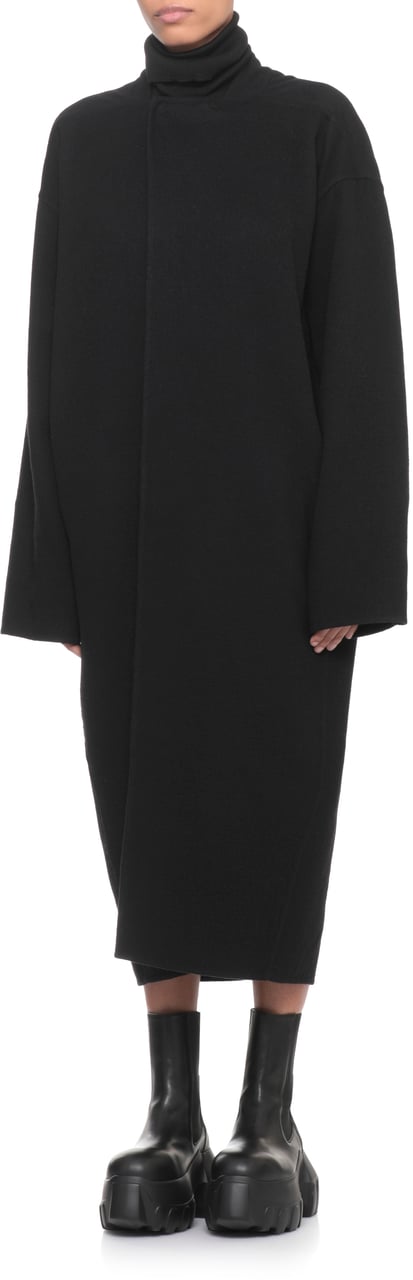Rick Owens Coats Black Zwart