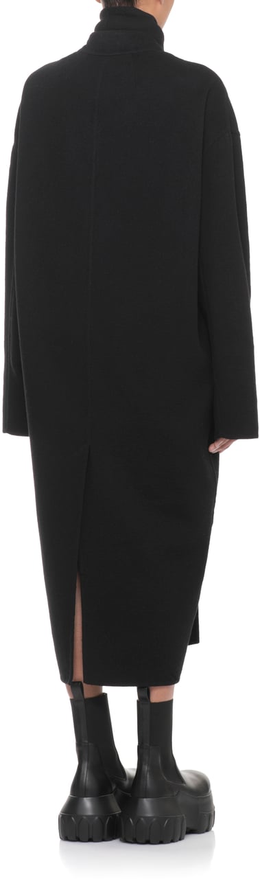 Rick Owens Coats Black Zwart