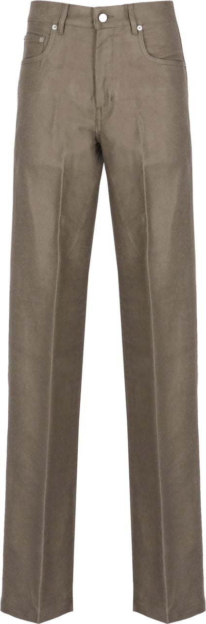 Rick Owens Trousers Grey Taupe
