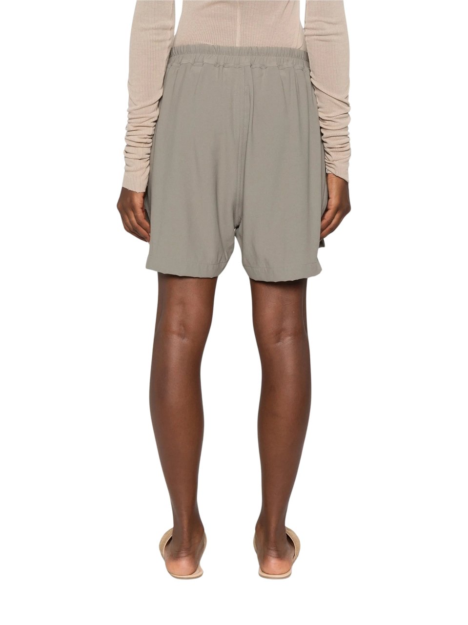 Rick Owens Layered Neutral Drawstring Boxers Grijs