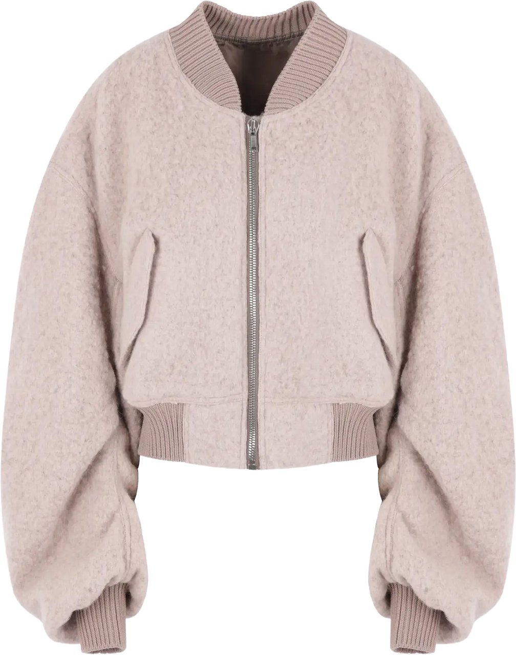 Rick Owens Bomber Secchia Cropped Flight Rose Divers