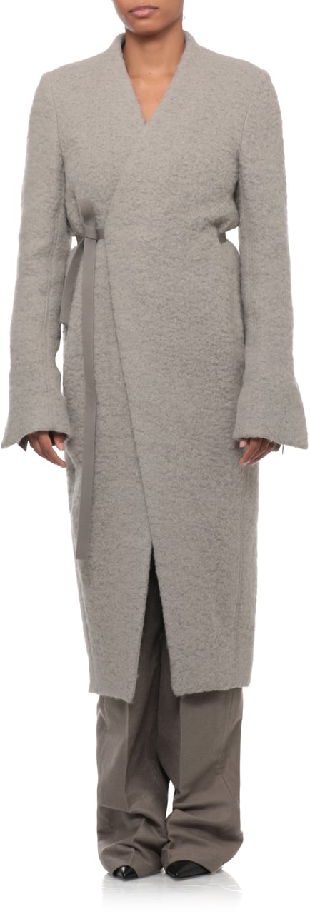 Rick Owens Coats Grey Lichtgrijs